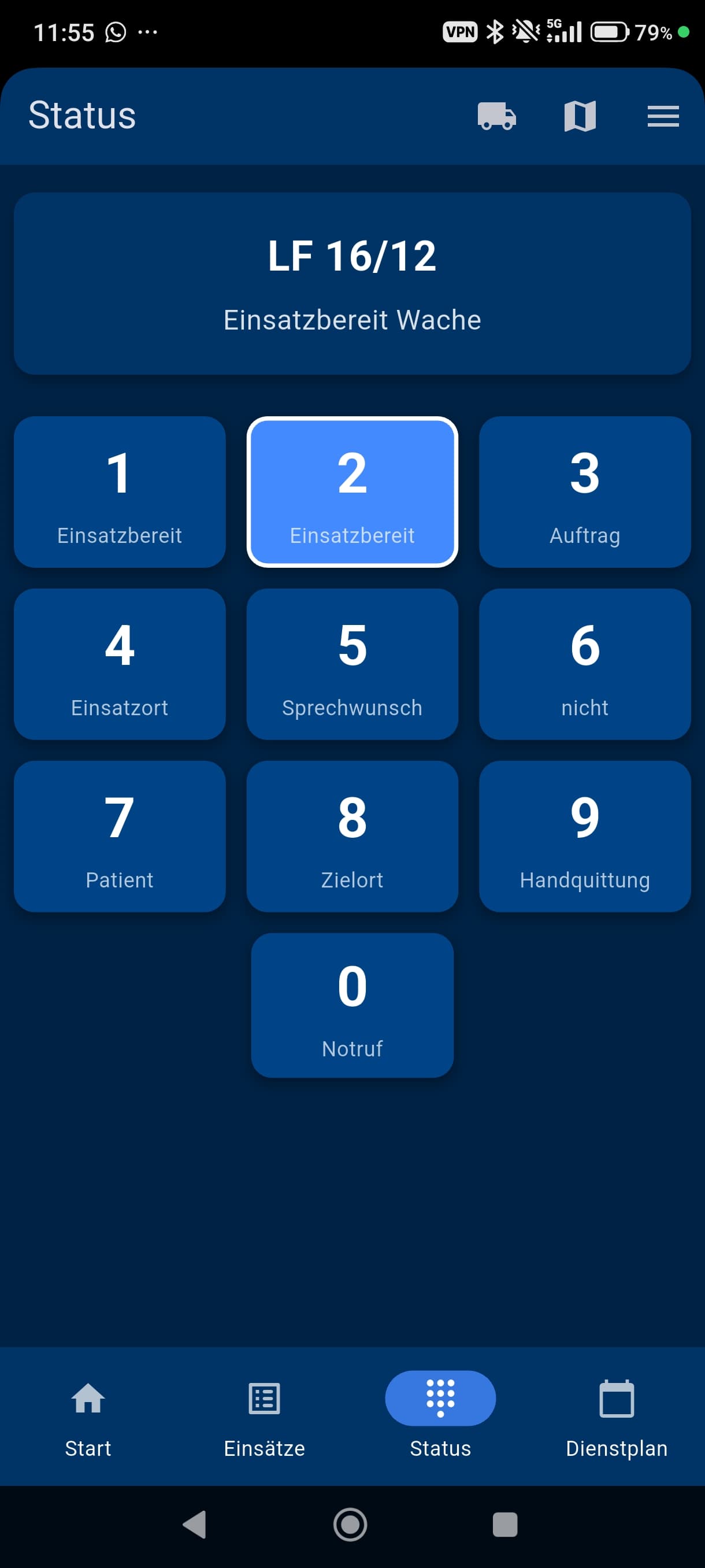 BF-Tag App – Fahrzeugstatus setzen und verwalten
