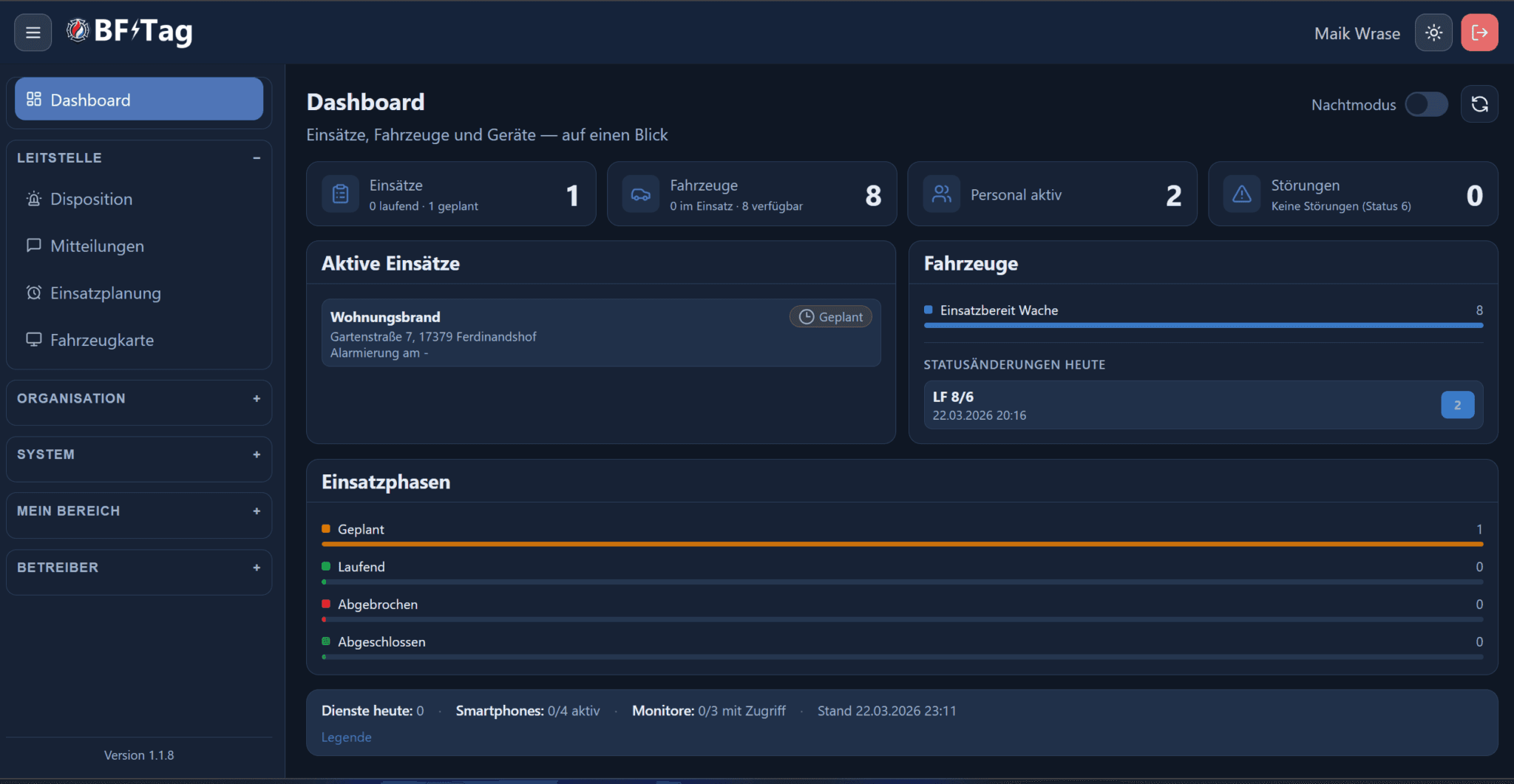 BF-Tag Dashboard